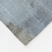 Abstract grijs en blauw schilderen fleece deken (Hoek)