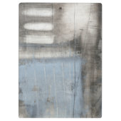 Abstract grijs en blauw schilderen klembord (Achterkant)