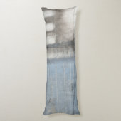 Abstract grijs en blauw schilderen lichaamskussen (Achterkant (Verticaal))