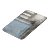 Abstract grijs en blauw schilderen magneet (Linkerzijde)