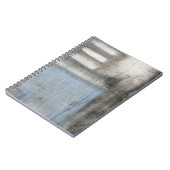 Abstract grijs en blauw schilderen notitieboek (Linkerzijde)