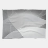 Abstract Grijs en Wit Patroon Theedoek (Horizontaal)