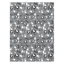 Abstract grijs en wit Tulip Paisley-patroon Tafelkleed