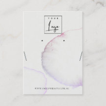 Abstract grijs roze Paars Ketting met oormerk