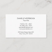 Abstract grijs wit patroon visitekaartje (Achterkant)