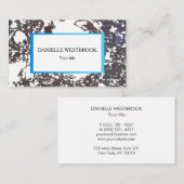 Abstract grijs wit patroon visitekaartje (Voorkant / Achterkant)