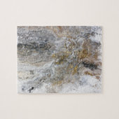 Abstract grijs zwart-wit schilderwerk legpuzzel (Horizontaal)