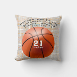 Abstract grijze basisbalkafels - Birmrecord Kussen