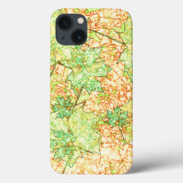 Abstract groen blad van acer op gekraakte grond Case-Mate iPhone case