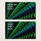 Abstract groen blauw zwart design visitekaartjes (Voorkant /achterkant)