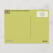 Abstract groen briefkaart (Achterkant)