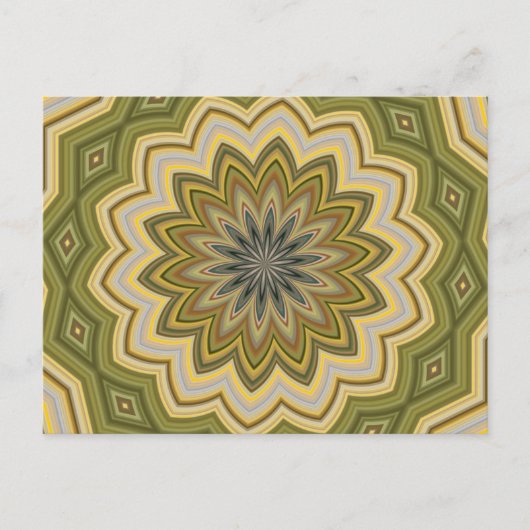 Abstract groen briefkaart (Voorkant)