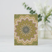 Abstract groen briefkaart (Staand voorkant)