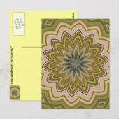 Abstract groen briefkaart (Voorkant / Achterkant)