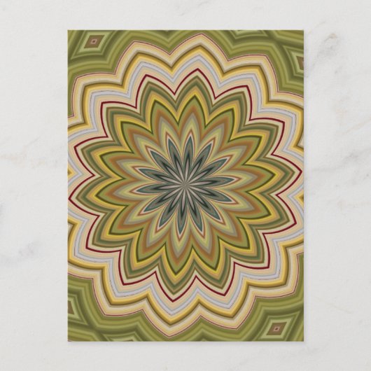 Abstract groen briefkaart (Voorkant)