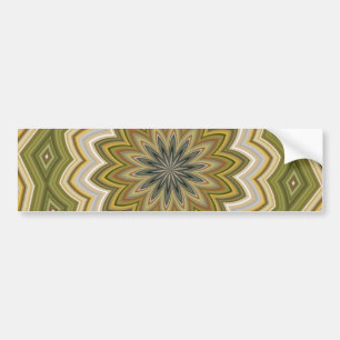 Abstract Groen Bumpersticker