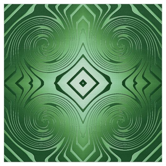 abstract groen draaipatroon stof (Swatch)