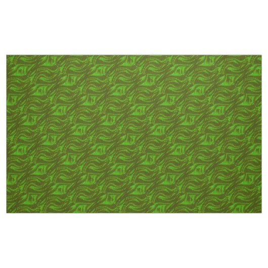 Abstract groen draaipatroon stof (Fat Quarter)
