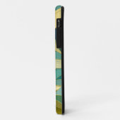Abstract groen en gouden bladeren ontwerp Case-Mate iPhone case (Achterkant/links)