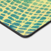 Abstract Groen en Paarse op Gele Bureaumatten (Hoek)