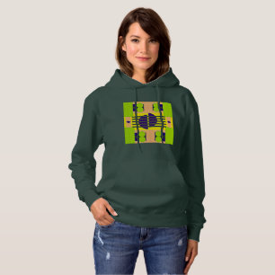 Abstract groen en pastels ontwerp met cirkels Hoo Hoodie