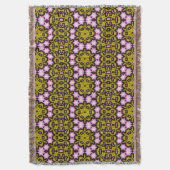 Abstract groen en roze deken (Voorkant Verticaal)