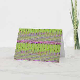 Abstract groen en Roze patroon Feestdagen Kaart