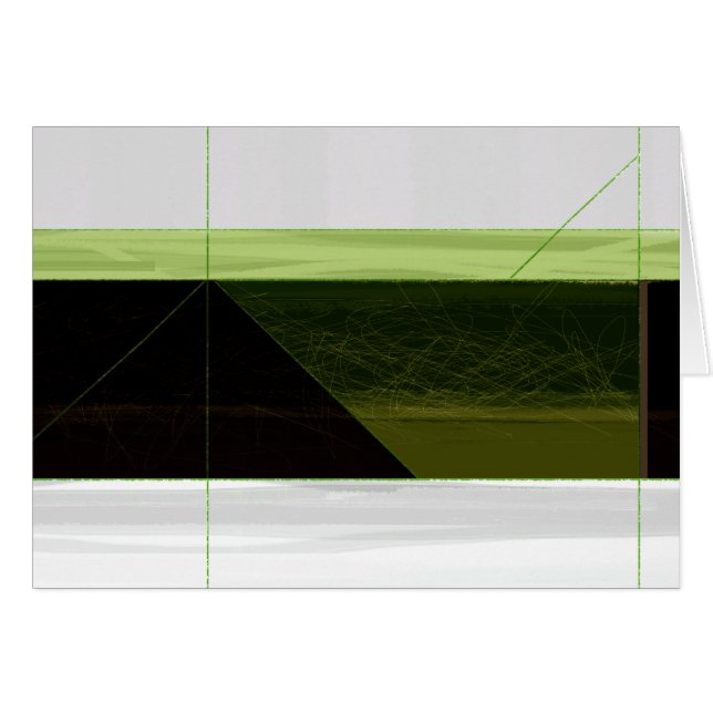 Abstract groen en wit (Voorkant Horizontaal)