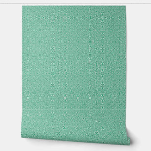 abstract groen en wit patroon behang