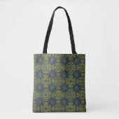 abstract groen gekleurd glas tote bag (Voorkant)