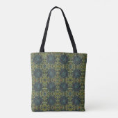 abstract groen gekleurd glas tote bag (Achterkant)