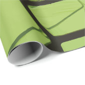 Abstract groen geometrisch mozaïek cadeaupapier (Rol Hoek)