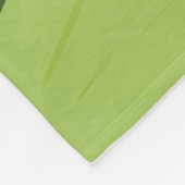 Abstract groen geometrisch mozaïek fleece deken (Hoek)