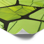 Abstract groen geometrisch mozaïek poster (Hoek)