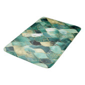 Abstract groen goud badmat (Gekanteld)