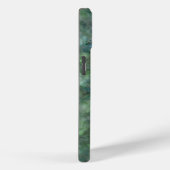 Abstract groen kwarts marmer graniet monogram Case-Mate iPhone case (Achterkant / Rechts)