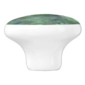 Abstract groen kwarts, marmer granietpatroon keramische knop (Zijkant)