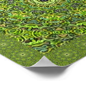 Abstract groen licht poster (Hoek)