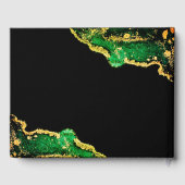 Abstract Groen Ons Gastenboek van het Huwelijk (Achterkant)