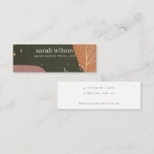 Abstract groen Oranje laffy-beeldscherm Mini Visitekaartje (Voorkant / Achterkant)