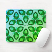 ~ Abstract groen patroon ~ Gepersonaliseerd Muismat (Met muis)