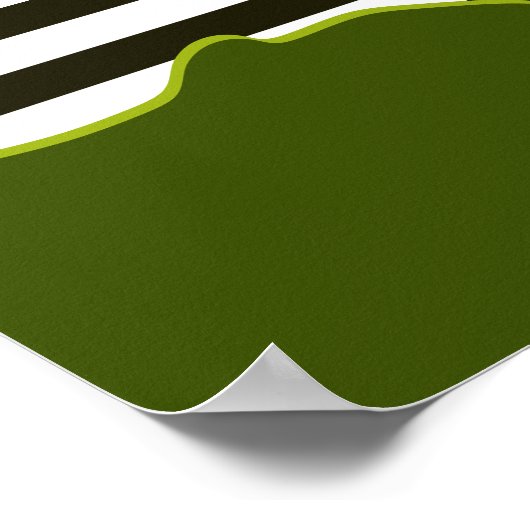 Abstract Groen Patroon & Stippen Poster (Hoek)