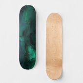 Abstract Groen Persoonlijk Skateboard (Voorkant)