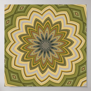 Abstract groen Poster