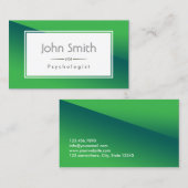 Abstract Groen Psycholoog Visitekaartje (Voorkant / Achterkant)