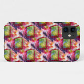 Abstract groen, rood behang Case-Mate iPhone case (Achterkant (horizontaal))