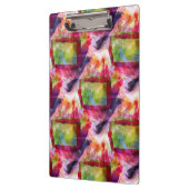 Abstract groen, rood behang klembord (Links)