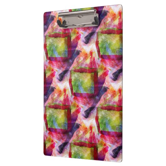 Abstract groen, rood behang klembord (Links)