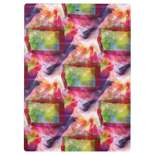 Abstract groen, rood behang klembord (Achterkant)