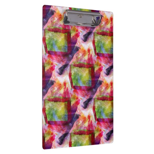 Abstract groen, rood behang klembord (Rechts)